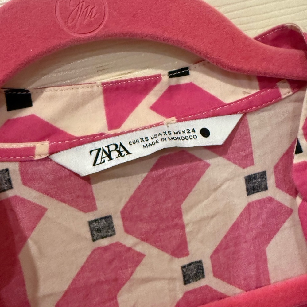 Zara geometric print dress, XS - Picture 5 of 10